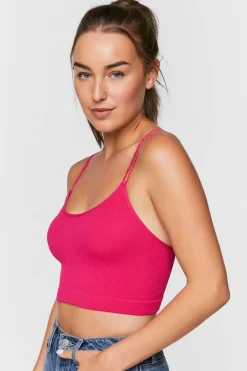 Seamless Ribbed Dual-Strap Bralette
