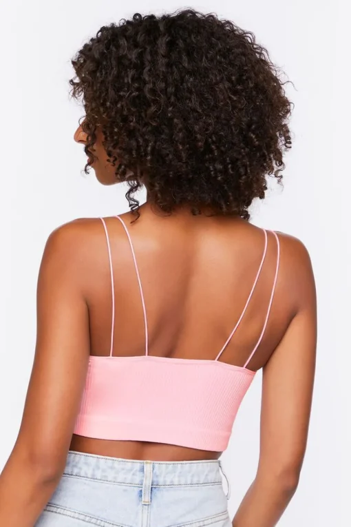 Seamless Ribbed Dual-Strap Bralette