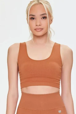 Seamless Ribbed Sports Bra