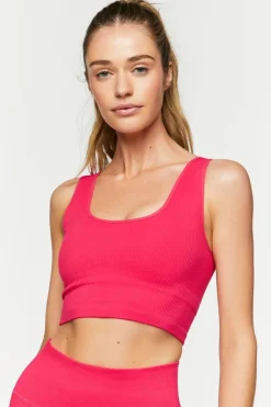 Seamless Ribbed Sports Bra