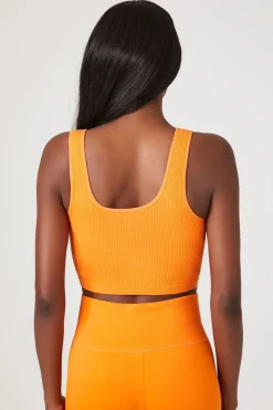 Seamless Ribbed Sports Bra