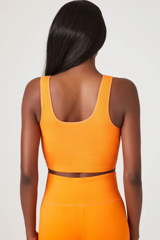 Seamless Ribbed Sports Bra