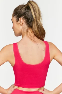 Seamless Ribbed Sports Bra