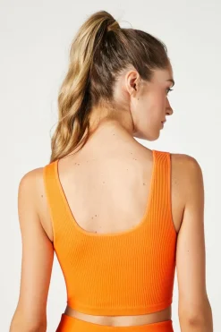 Seamless Ribbed Sports Bra