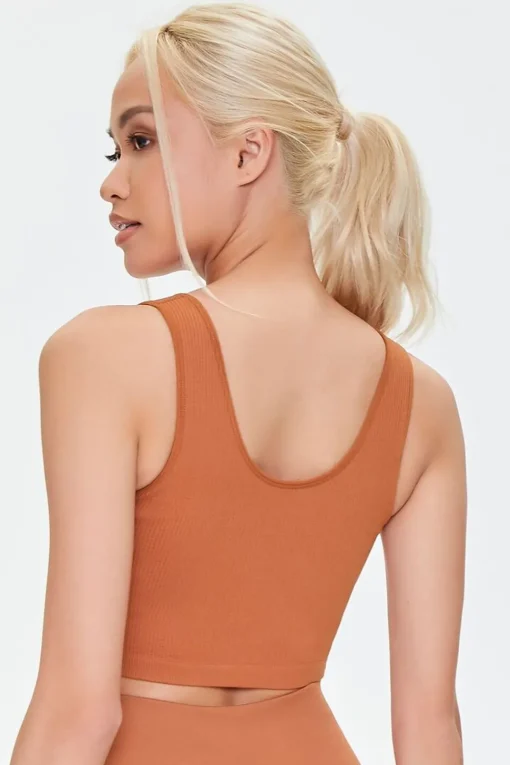 Seamless Ribbed Sports Bra