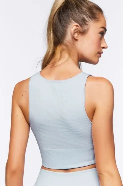 Seamless Ribbed Sports Bra