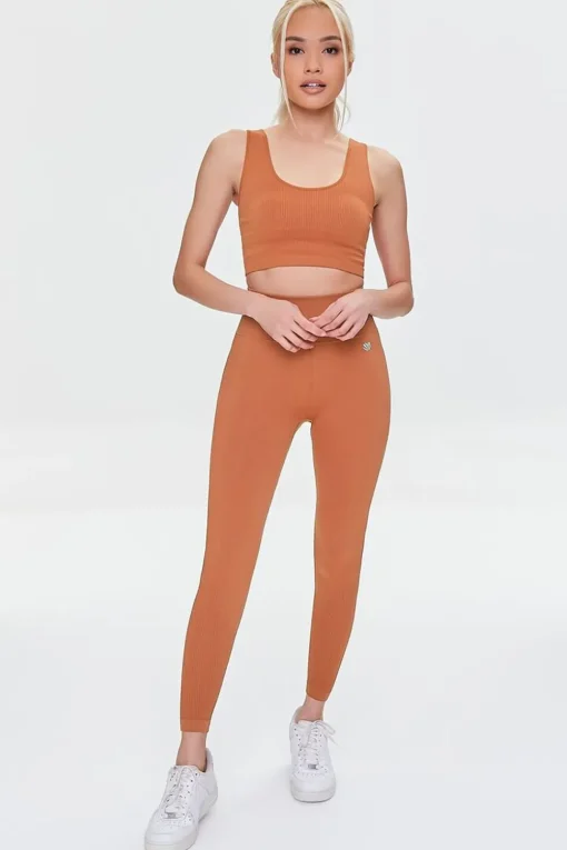 Seamless Ribbed Sports Bra