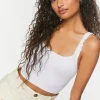 Seamless Ruffled Cropped Tank Top