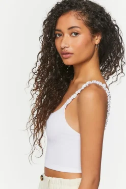 Seamless Ruffled Cropped Tank Top