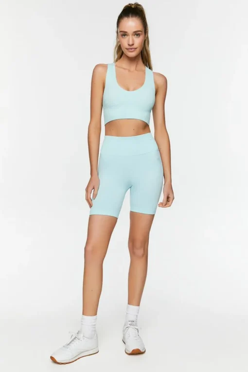 Seamless Scoop-Neck Sports Bra