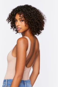 Seamless Split-Neck Bodysuit