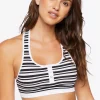 Seamless Striped Racerback Bralette