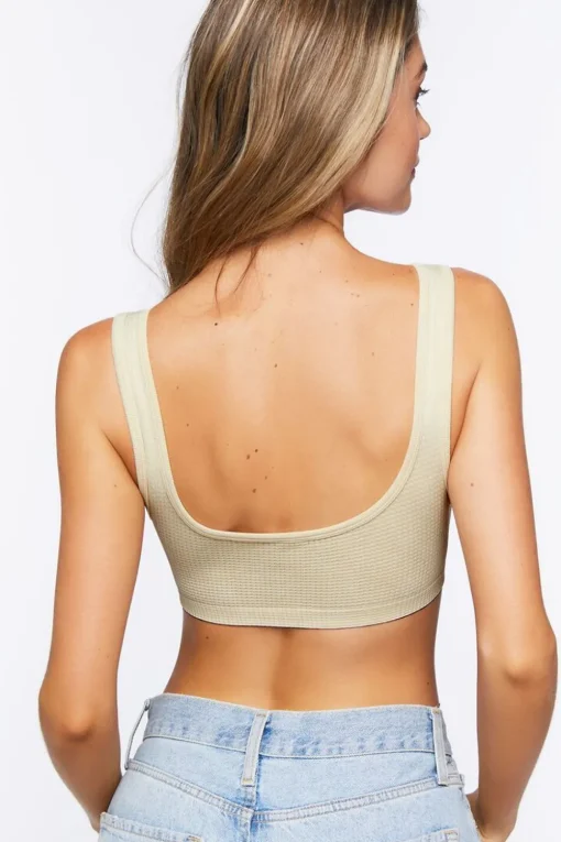 Seamless Waffle Knit Bralette