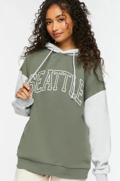 Seattle Colorblock Fleece Hoodie