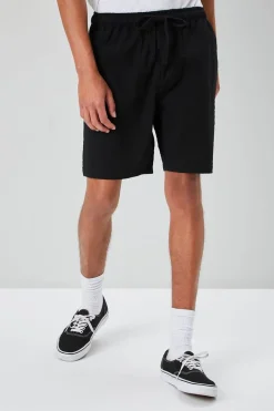 Seersucker Drawstring Shorts