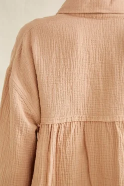 Seersucker Raw-Cut Shirt