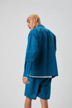 Seersucker Striped Shirt