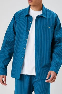 Seersucker Striped Shirt