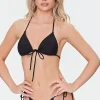 Self-Tie String Bikini Bottoms