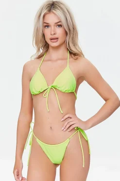 Self-Tie String Bikini Bottoms