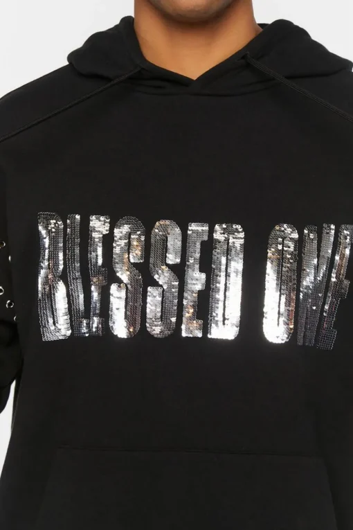 Sequin Blessed One Hoodie