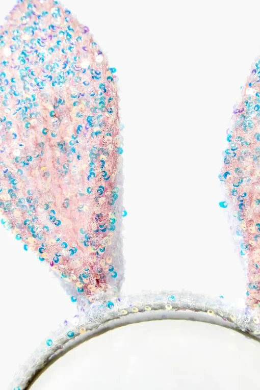 Sequin Bunny Ears Headband