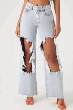 90S-Fit Destroyed Jeans