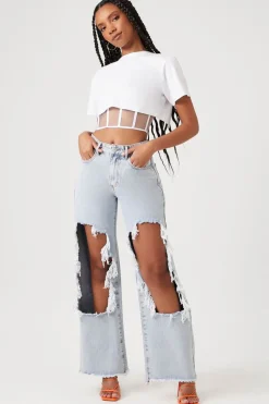 90S-Fit Destroyed Jeans