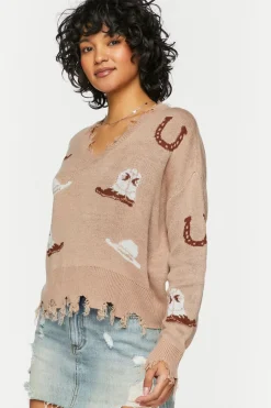 Sharkbite Cowboy Graphic Sweater