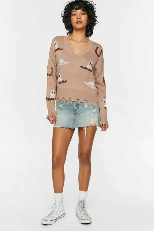 Sharkbite Cowboy Graphic Sweater