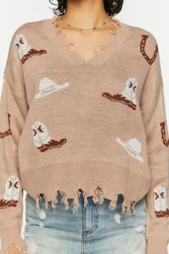 Sharkbite Cowboy Graphic Sweater