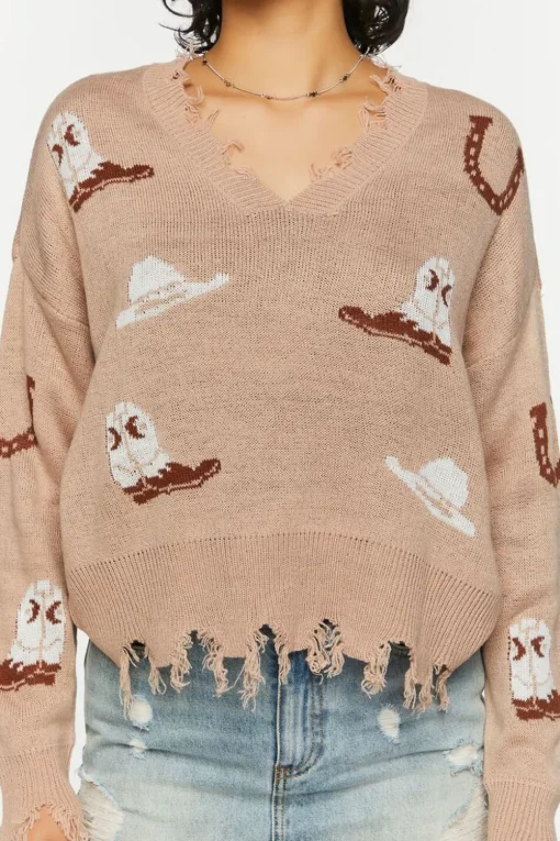 Sharkbite Cowboy Graphic Sweater
