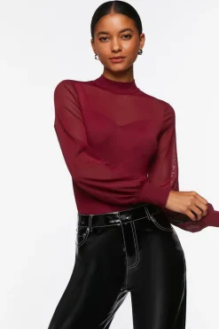 Sheer Illusion Neck Bodysuit