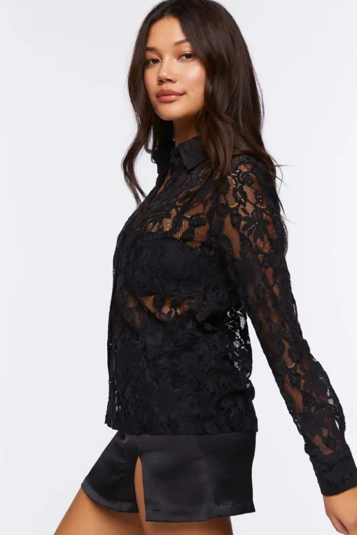 Sheer Lace Shirt