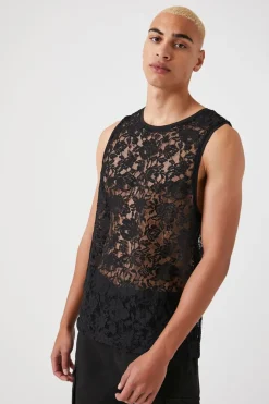 Sheer Lace Tank Top