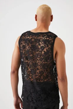 Sheer Lace Tank Top
