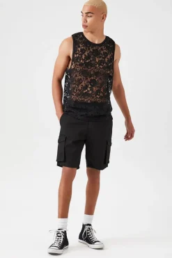 Sheer Lace Tank Top