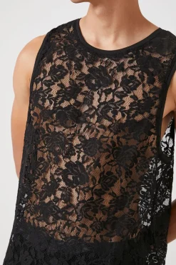 Sheer Lace Tank Top