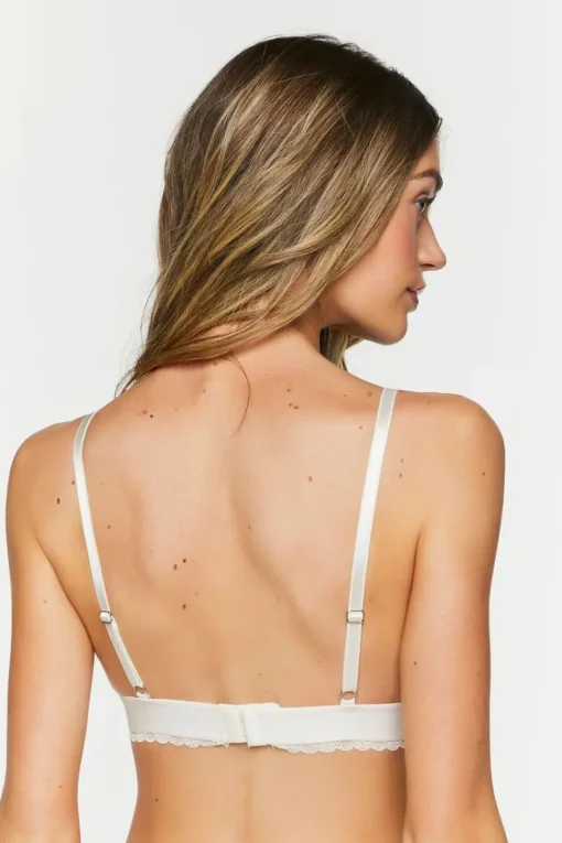 Sheer Lace Triangle Bralette