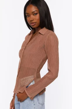 Sheer Textured Shirt
