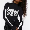 Skeleton Graphic Bodysuit