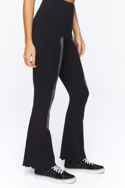 Skeleton Graphic Flare Pants