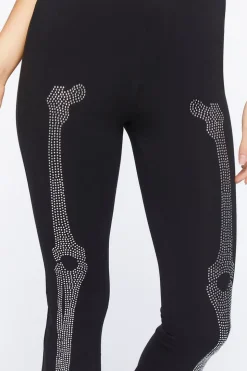 Skeleton Graphic Flare Pants