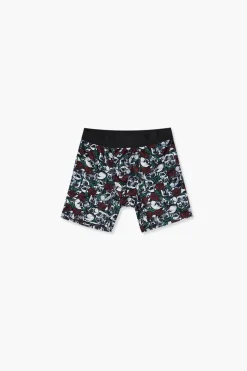 Skull & Rose Print Boxer Shorts