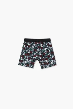 Skull & Rose Print Boxer Shorts