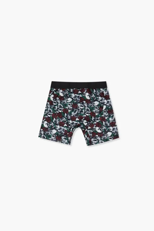 Skull & Rose Print Boxer Shorts