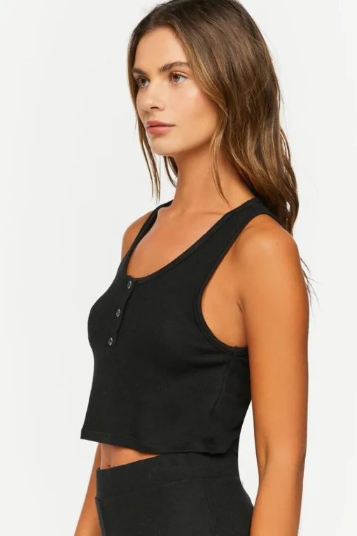 Sleeveless Pajama Crop Top