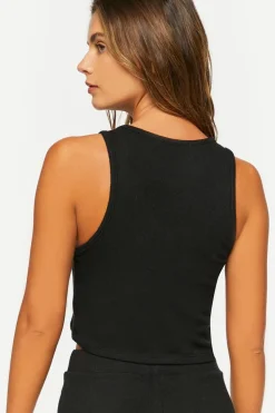 Sleeveless Pajama Crop Top