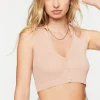 Sleeveless Sweater-Knit Crop Top