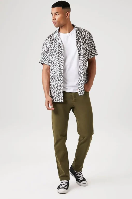 Slim Mid-Rise Pants